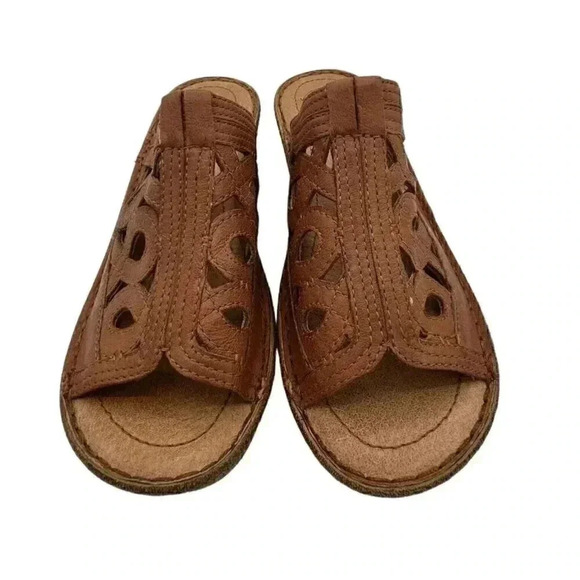 Nurture Women’s Slip On Leather cut out Sandals 9.5M - Picture 1 of 5